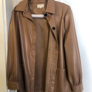 Melloday faux leather jacket